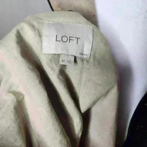 Ann Taylor LOFT petite black eyelet dress with matching jacket size 4P - Picture 10 of 12